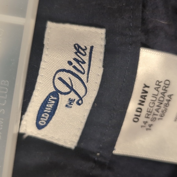 Old Navy Diva Navy eyelet Pants Size 14 New with tags - Picture 10 of 16